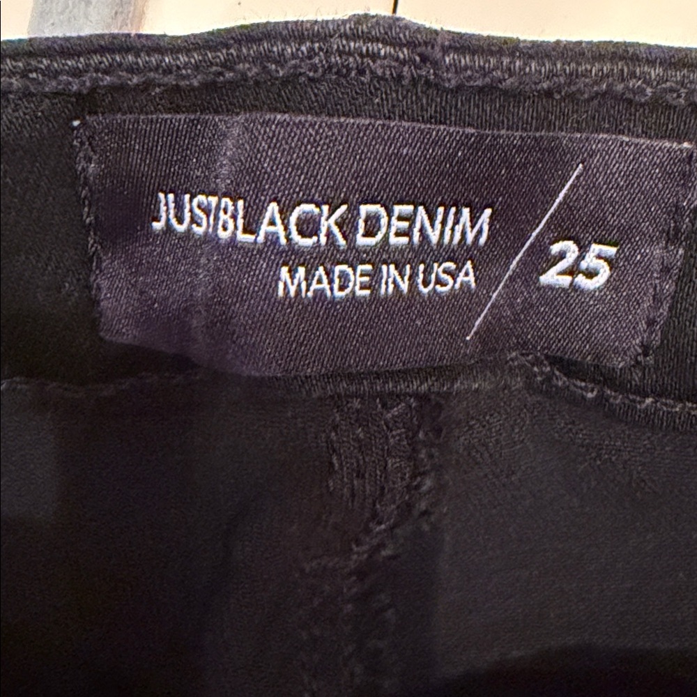 Just Black Women's High-Rise Black Crop Flare Jeans - Picture 2 of 9